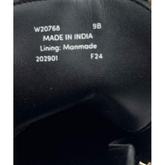 Cole Haan Camea Leather Combat Boots Black Side Zipper & Lace-Up Size 9B - Picture 6 of 15